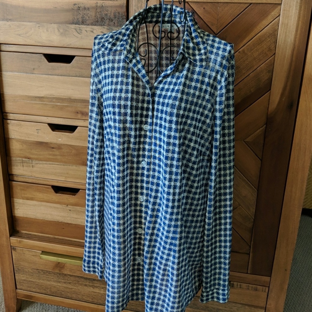 Cabi mesh long sleeve shirt
